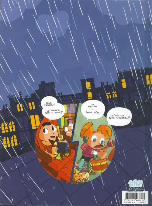 Verso de l'album Basile et Melba Tome 2 Été