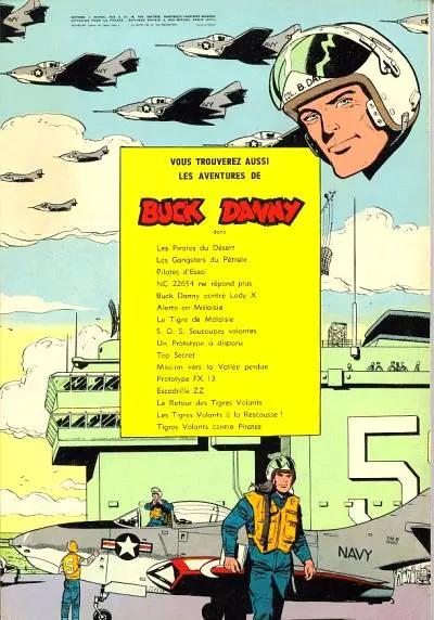 Verso de l'album Buck Danny Tome 29 Opération Mercury