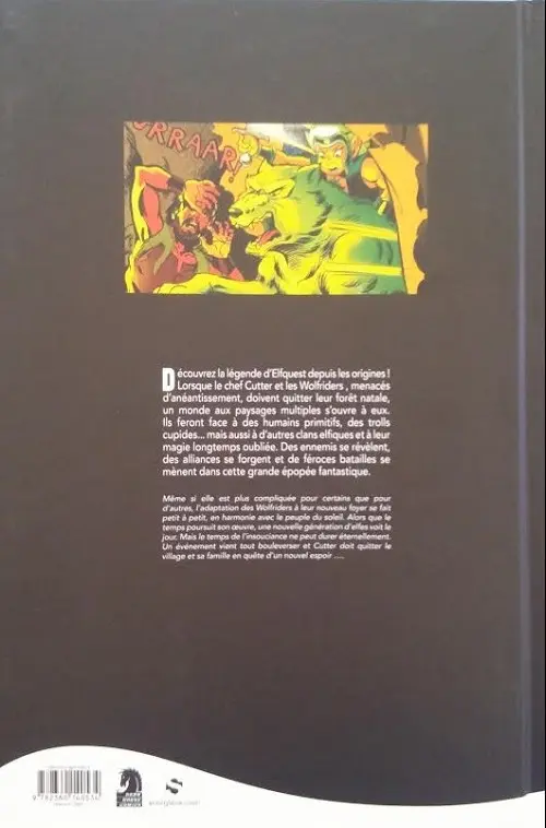 Verso de l'album ElfQuest - La Fantastique quête des elfes La Quête originelle 2