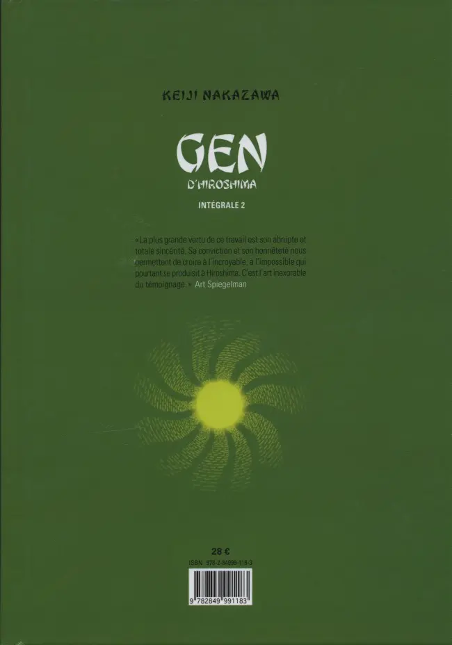 Verso de l'album Gen d'Hiroshima Intégrale 2