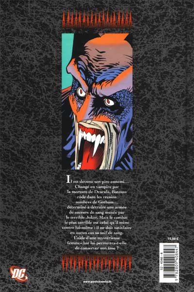 Verso de l'album Batman & Dracula Tome 2 L'héritage de Dracula