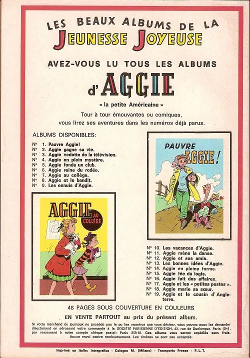 Verso de l'album Lili Tome 33 Lili au music-hall