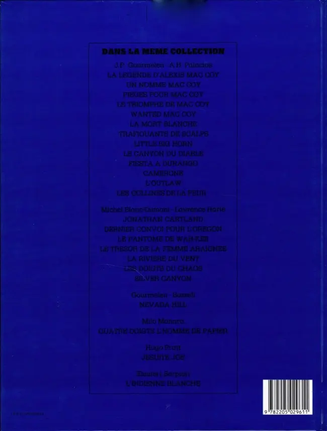 Verso de l'album Mac Coy Tome 13 Les collines de la peur