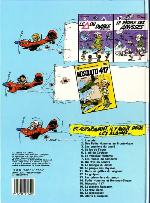 Verso de l'album Les Petits hommes Tome 19 Alerte à Eslapion