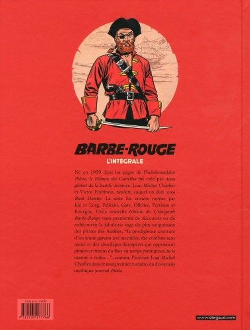 Verso de l'album Barbe-Rouge L'intégrale (Nouvelle édition) Tome 11 L'or et la gloire