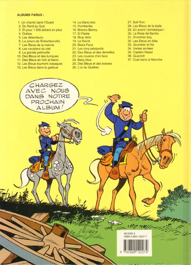 Verso de l'album Les Tuniques Bleues Tome 37 Duel dans la manche