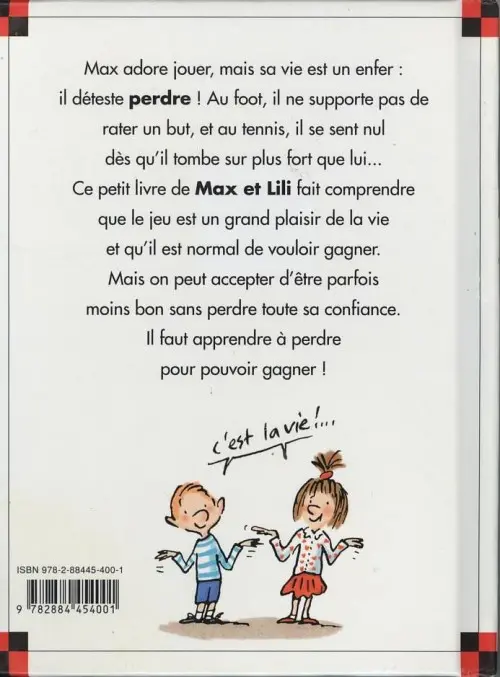 Verso de l'album Ainsi va la vie Tome 39 Max n'aime pas perdre