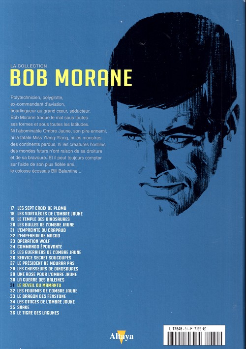 Verso de l'album Bob Morane La collection - Altaya Tome 31 Le réveil du Mamantu