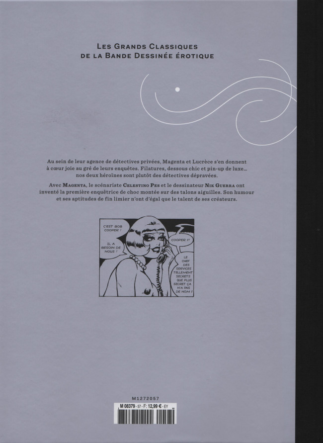 Verso de l'album Les Grands Classiques de la Bande Dessinée Érotique - La Collection Tome 57 Magenta - tome 2