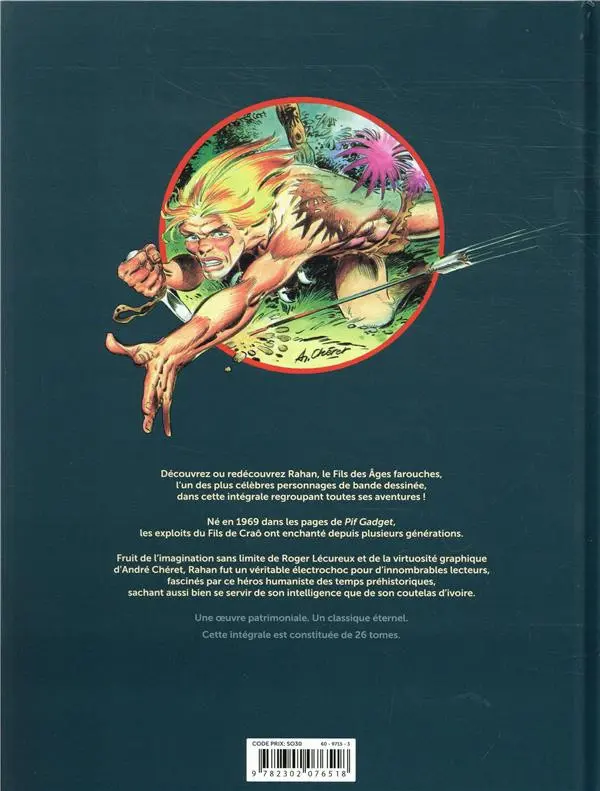 Verso de l'album Rahan Fils des âges farouches Tome 11