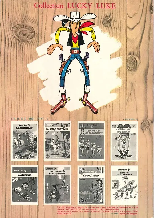 Verso de l'album Lucky Luke Tome 12 Les cousins Dalton