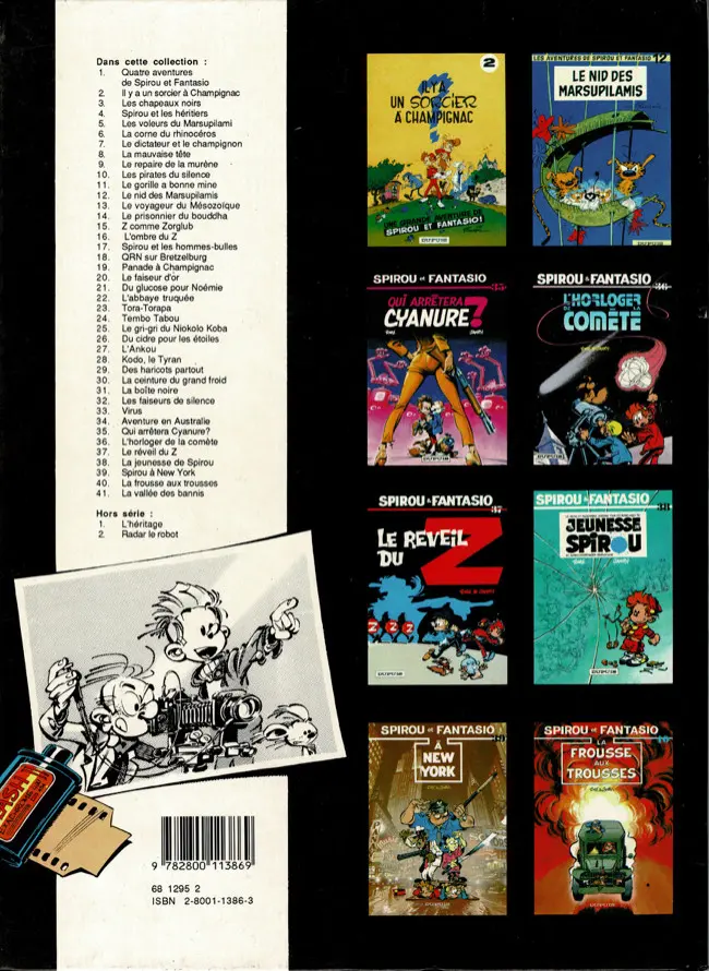 Verso de l'album Spirou et Fantasio Tome 37 Le réveil du Z