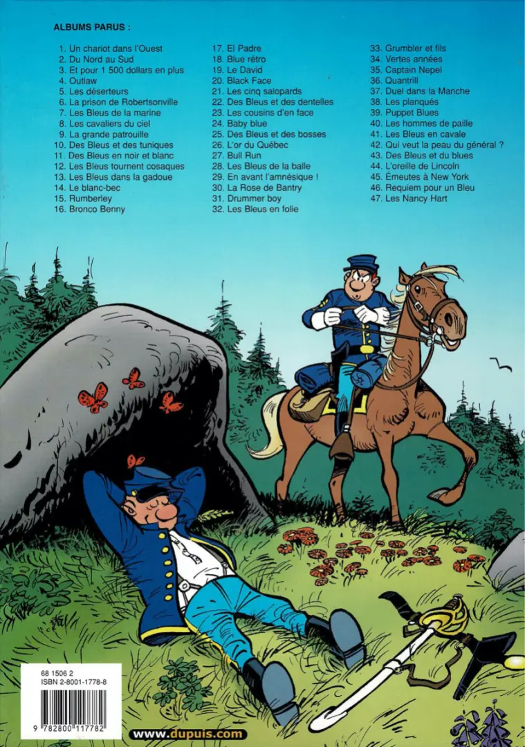 Verso de l'album Les Tuniques Bleues Tome 31 Drummer Boy