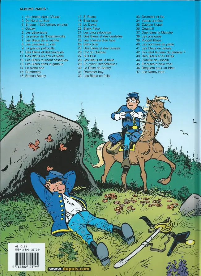 Verso de l'album Les Tuniques Bleues Tome 40 Les Hommes de paille
