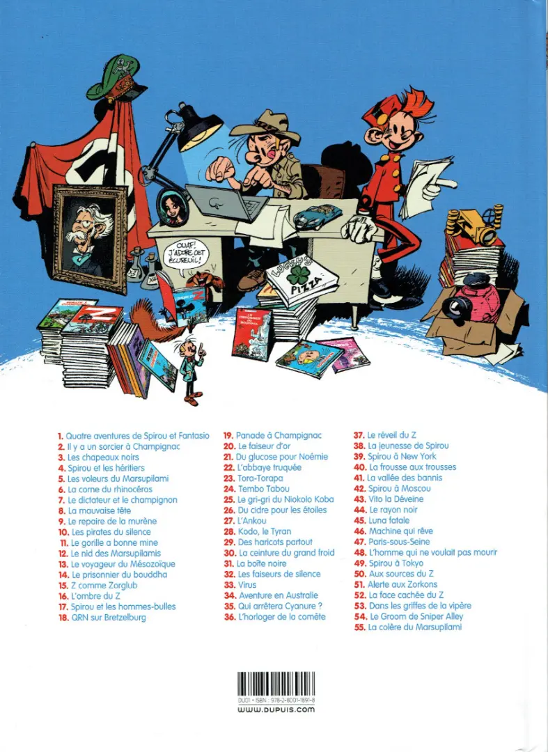 Verso de l'album Spirou et Fantasio Tome 43 Vito la déveine