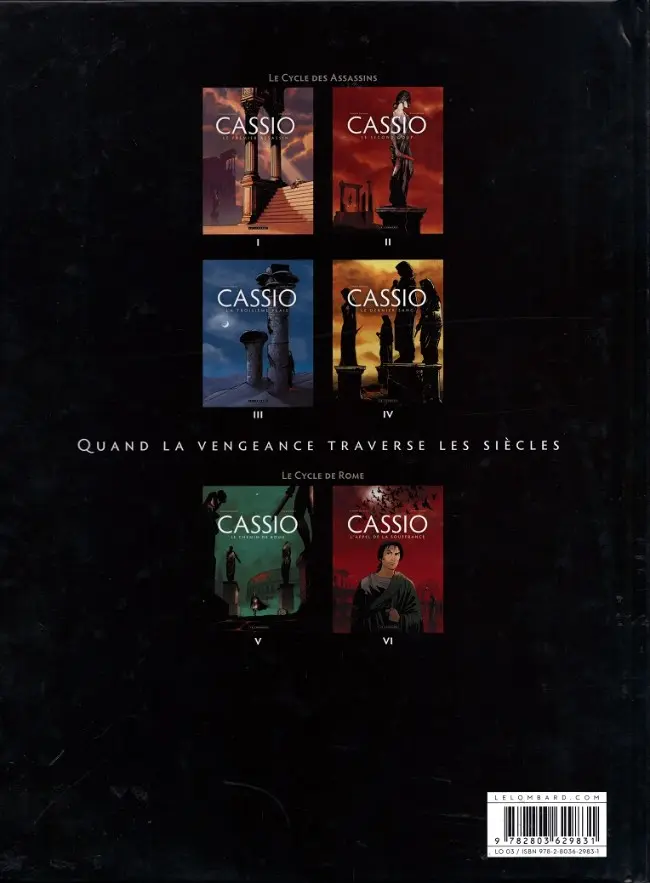 Verso de l'album Cassio Tome 5 Le chemin de Rome