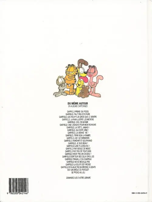 Verso de l'album Garfield Tome 16 Fait feu de tout bois