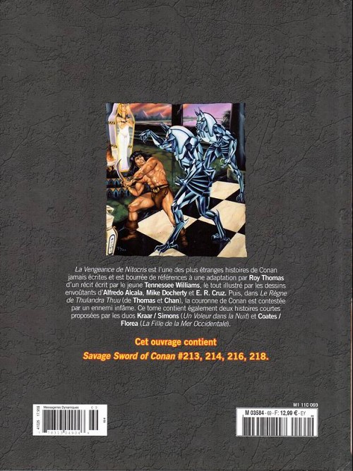 Verso de l'album The Savage Sword of Conan - La Collection Tome 69 Le règne de thulandra thuu