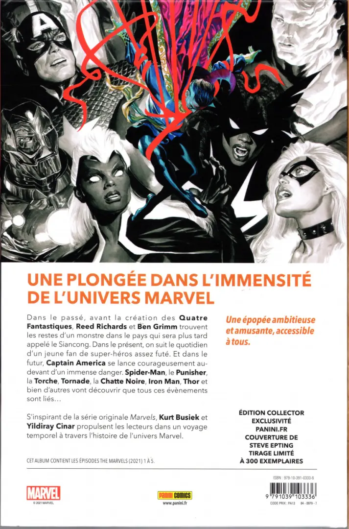 Verso de l'album The marvels 1 La Guerre de Siancong