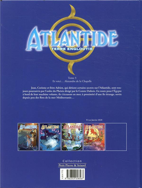 Verso de l'album Atlantide - Terre engloutie Tome 3