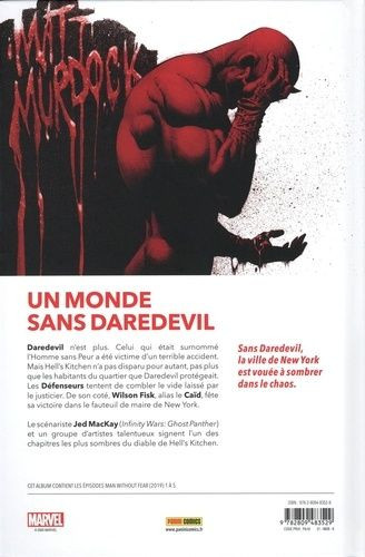 Verso de l'album Daredevil - L'Homme sans peur