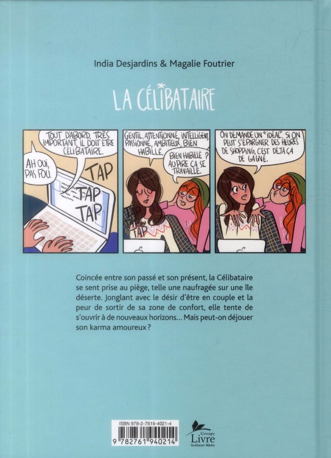 Verso de l'album La Célibataire Tome 2 Survivante