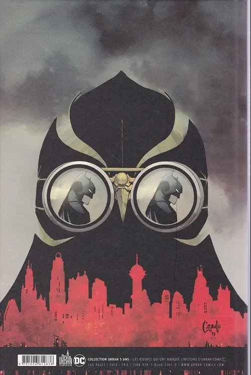 Verso de l'album Batman La Cour des hiboux - Édition anniversaire 5 ans