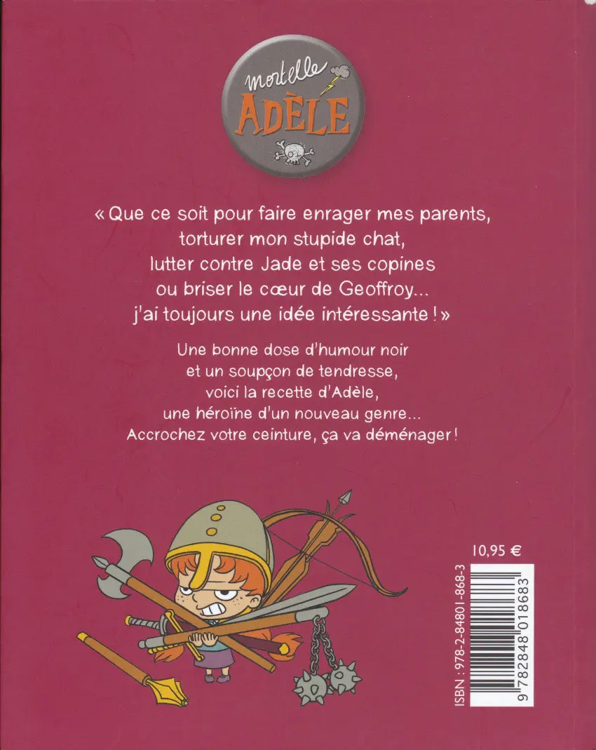 Verso de l'album Mortelle Adèle Tome 2 L'enfer, c'est les autres