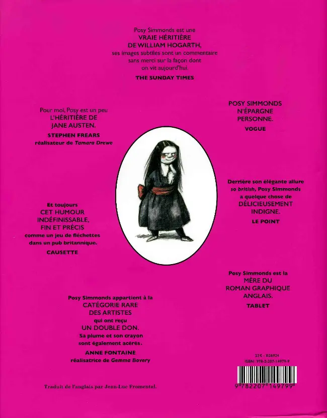 Verso de l'album So British ! L'art de Posy Simmonds