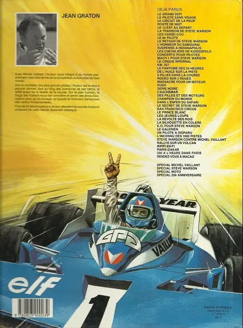 Verso de l'album Michel Vaillant Tome 35 Le galérien