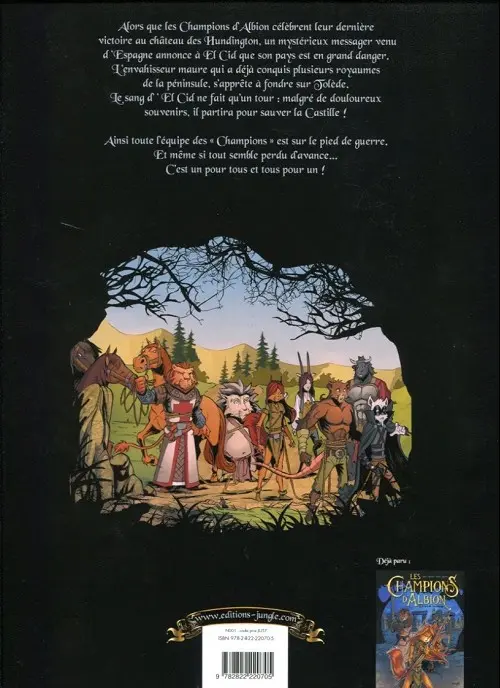 Verso de l'album Les Champions d'Albion Tome 2 Les maudits de roncevaux