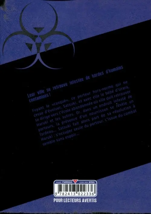 Verso de l'album Infection 8
