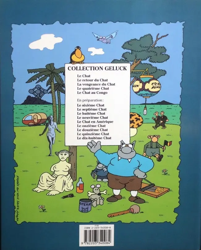 Verso de l'album Le Chat Tome 5 Le Chat au Congo