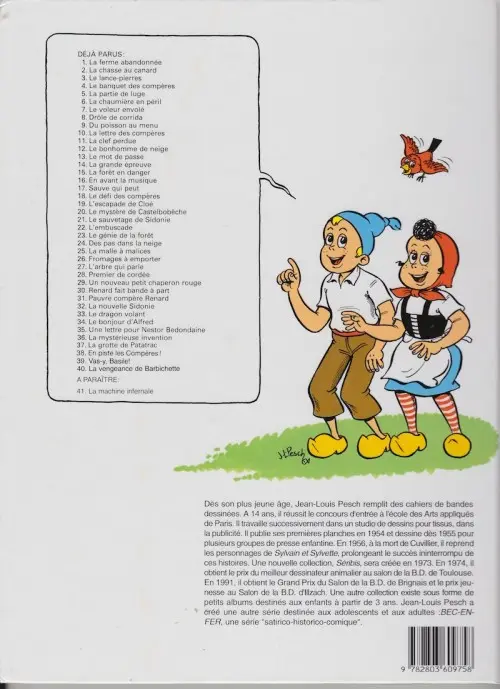 Verso de l'album Sylvain et Sylvette Tome 14 La grande épreuve