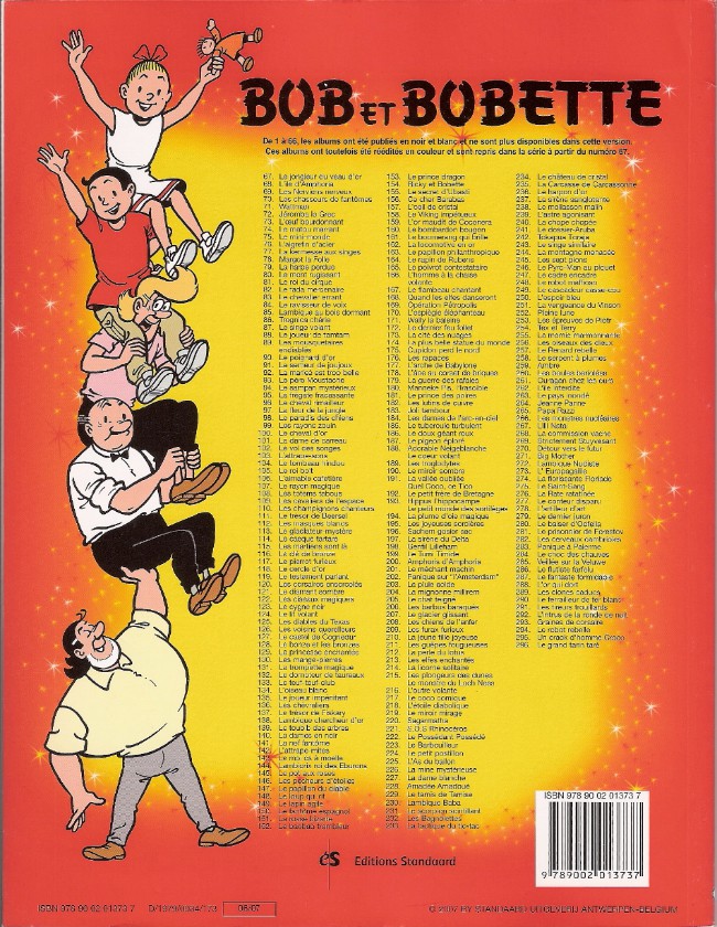 Verso de l'album Bob et Bobette Tome 174 La plus belle statue du monde