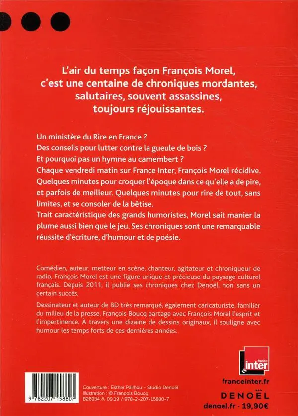 Verso de l'album J'ai encore rien dit Chroniques 2017-2019