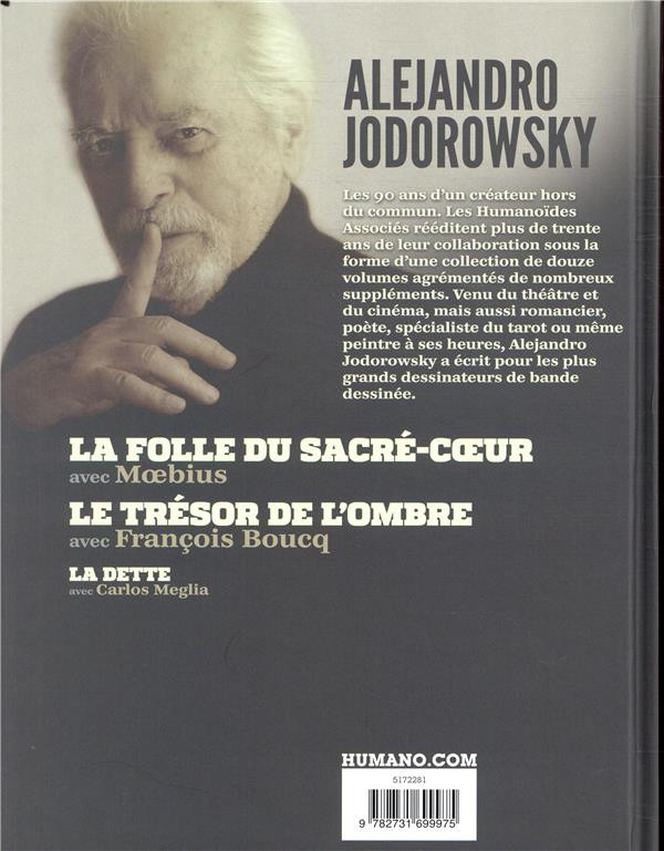 Verso de l'album Alejandro Jodorowsky 90e anniversaire Volume 7