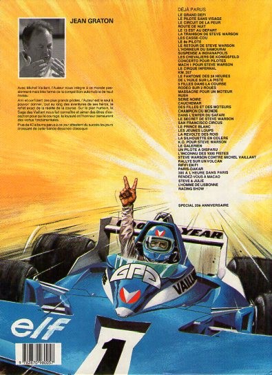 Verso de l'album Michel Vaillant Tome 46 Racing show