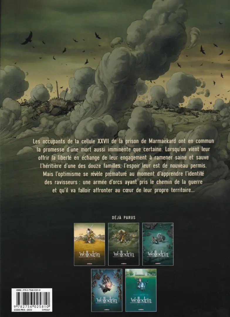 Verso de l'album Wollodrïn Tome 2 Le matin des cendres 2/2