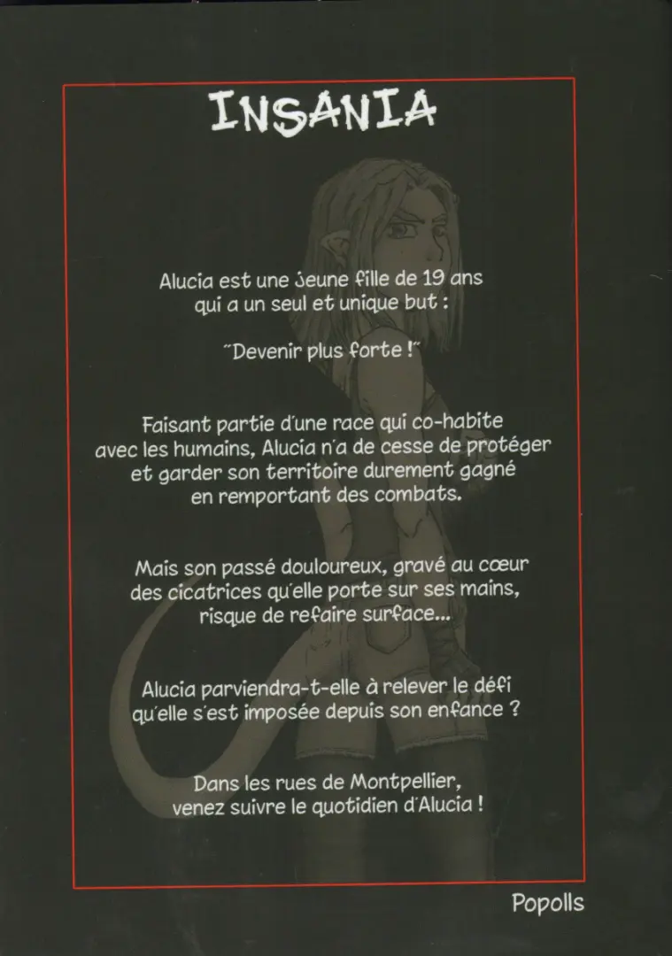 Verso de l'album Insania Tome 1