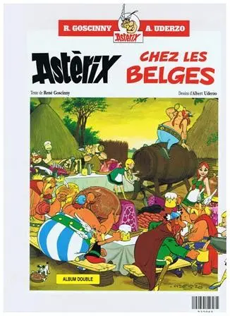 Verso de l'album Astérix Tomes 23 et 24 Obélix et compagnie / Astérix chez les Belges