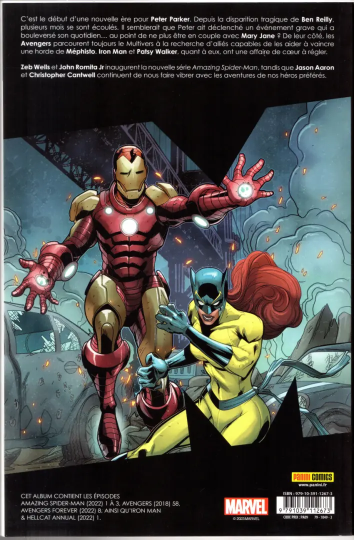Verso de l'album Marvel Comics Tome 14