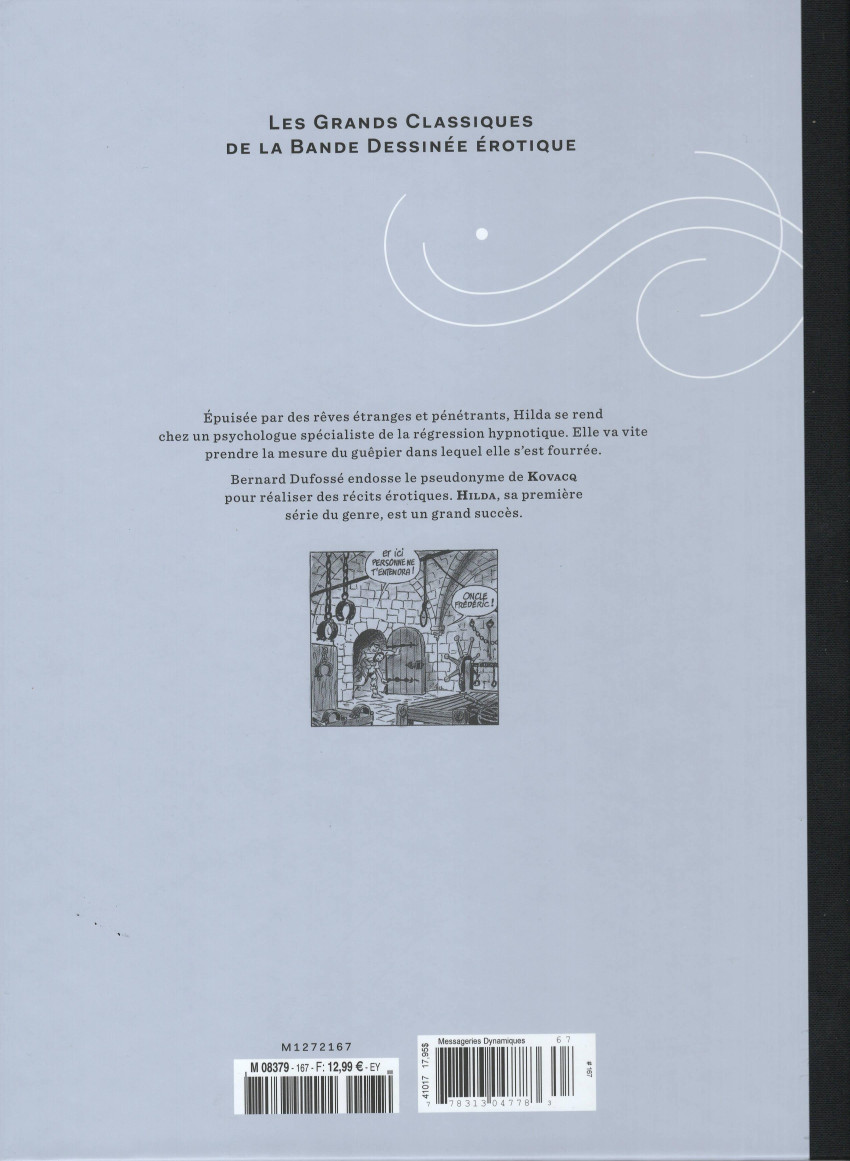 Verso de l'album Les Grands Classiques de la Bande Dessinée Érotique - La Collection Tome 167 Hilda - Tome 1