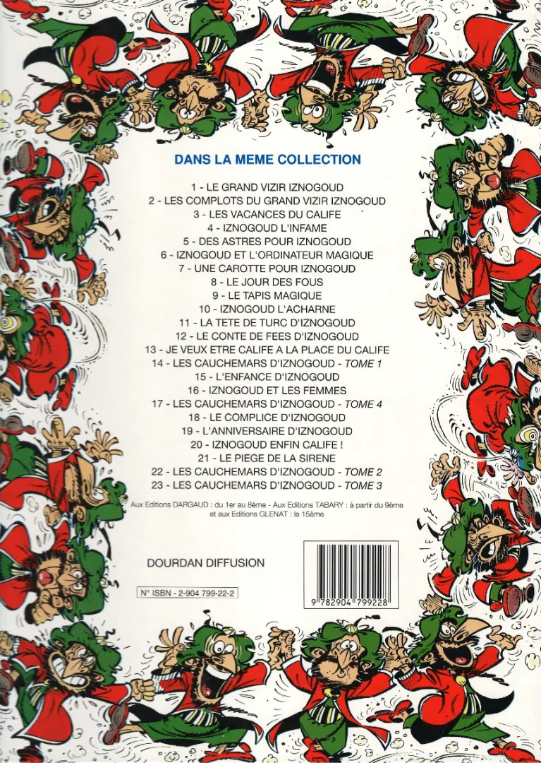 Verso de l'album Iznogoud Tome 10 Iznogoud l'acharné