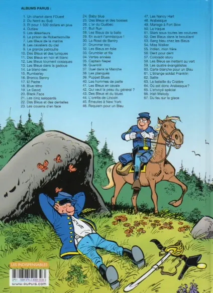 Verso de l'album Les Tuniques Bleues Tome 37 Duel dans la manche