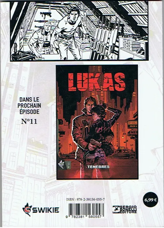 Verso de l'album Lukas / Lukas Reborn N° 10 Alias