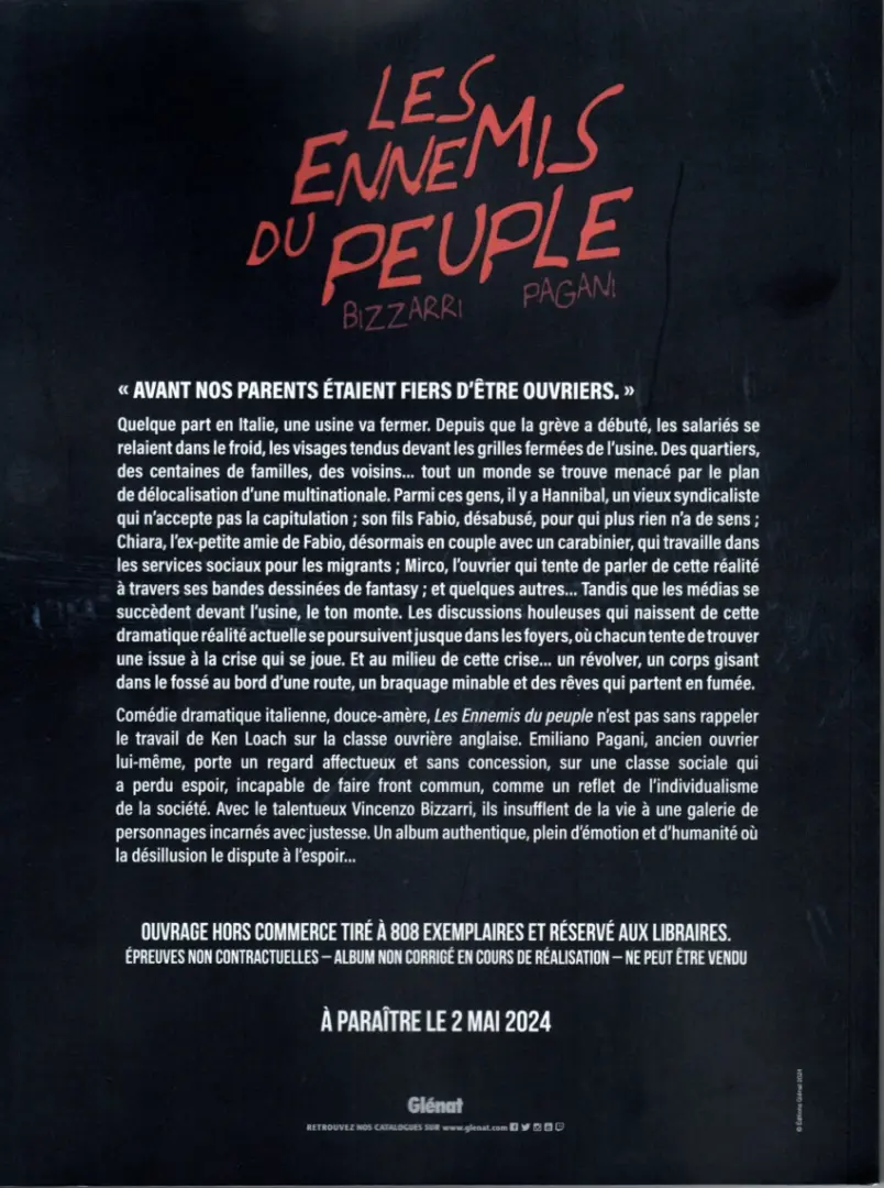 Verso de l'album Les ennemis du peuple