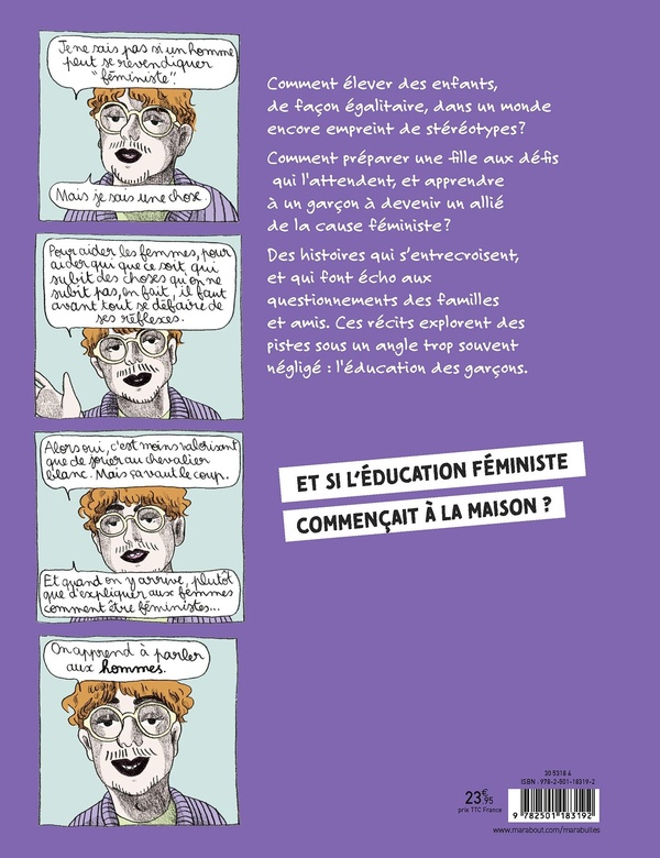 Verso de l'album Eduquons nos fils !