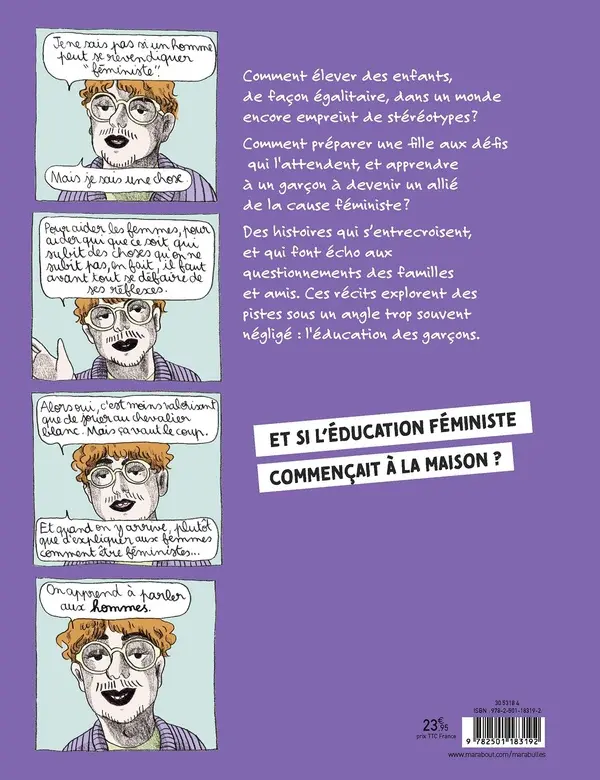 Verso de l'album Eduquons nos fils !