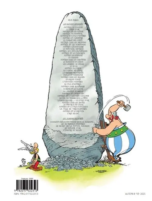Verso de l'album Astérix Tome 16 Astérix chez les Helvètes